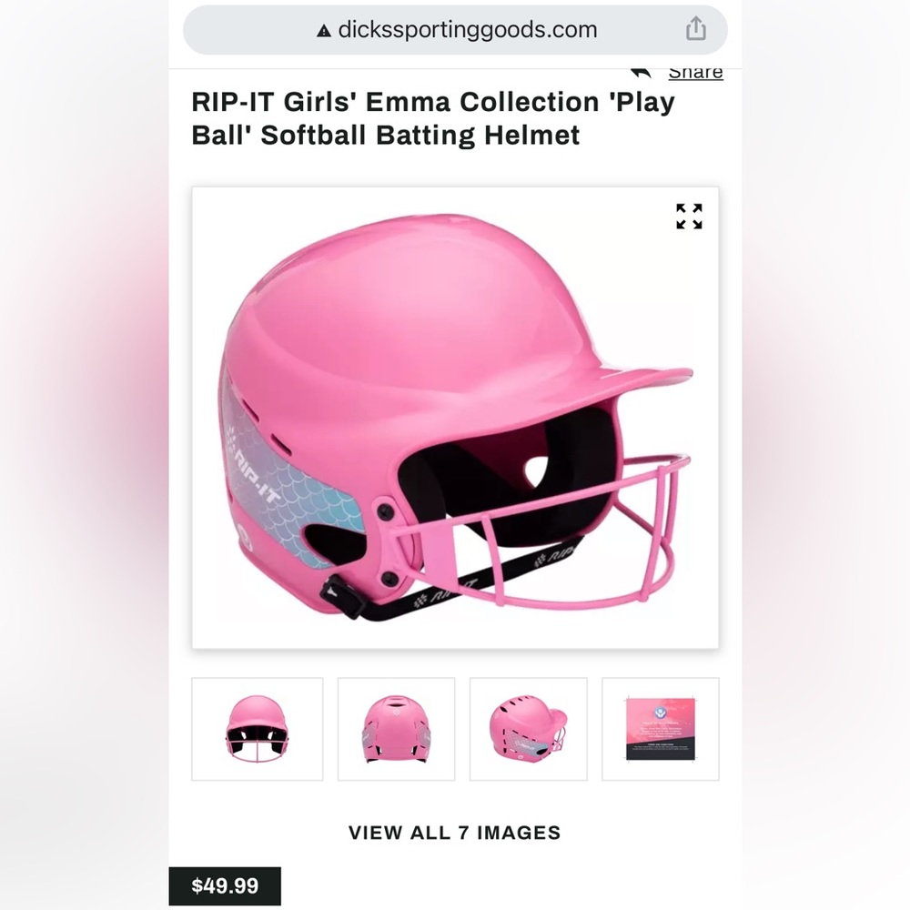 Rip-it Emma Softball Helmet SM 6 -6(7/8)